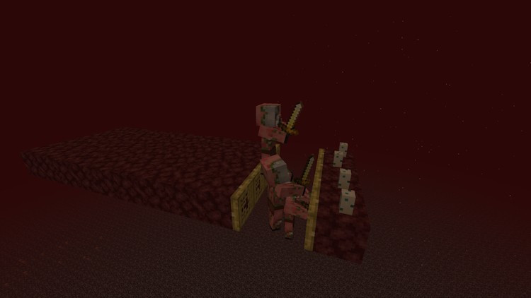 Lợn zombie bị thu hút bởi trứng rùa và rơi xuống chỗ chết trong Minecraft