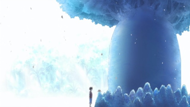 Luffy trước khi bắt đầu quá trình luyện tập trong One Piece