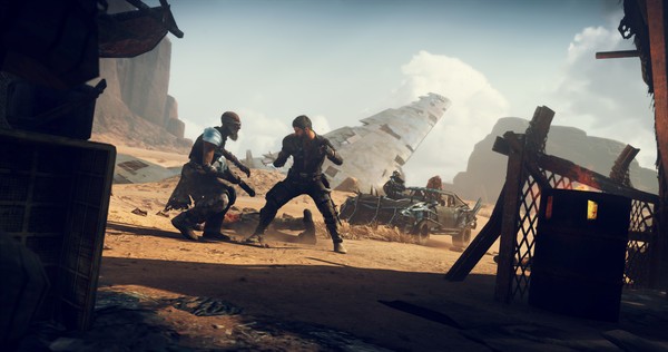 Mad Max lái xe trên sa mạc hoang tàn trong Mad Max