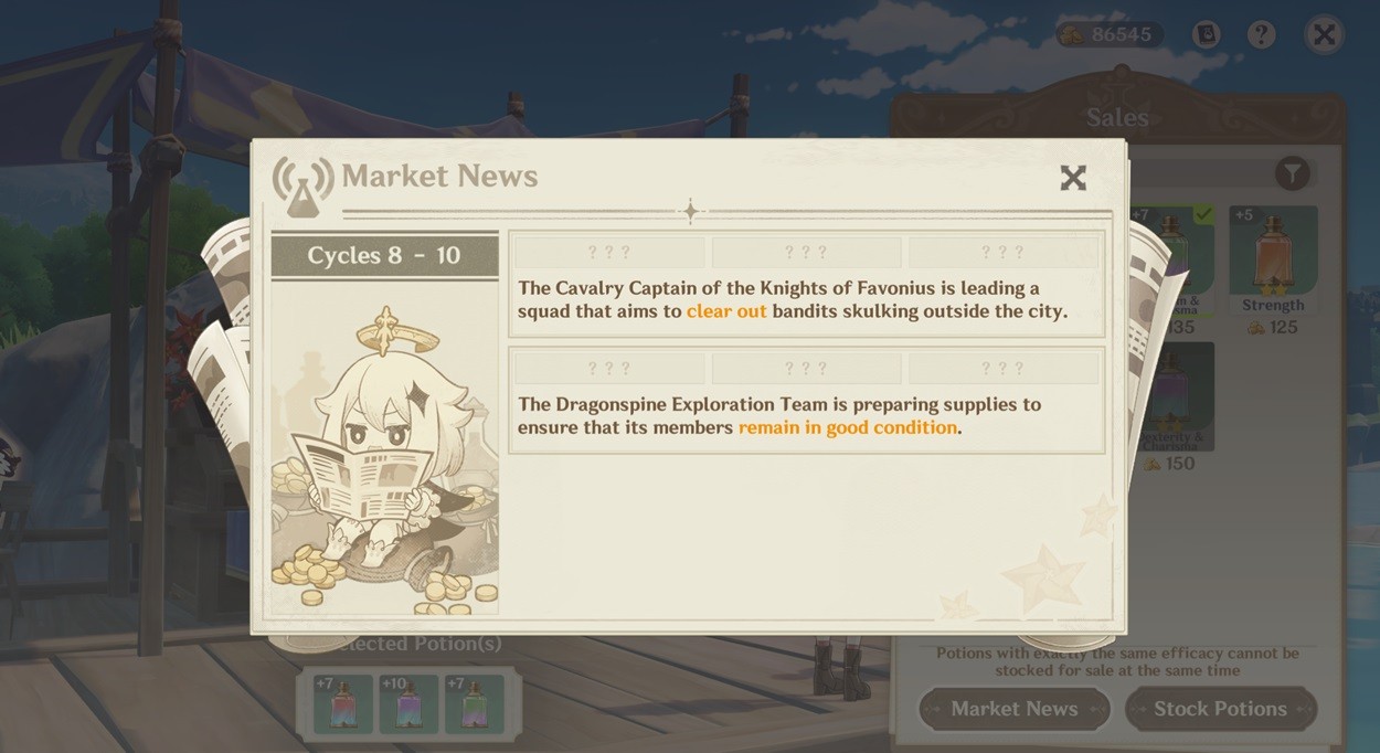Market News Genshin event