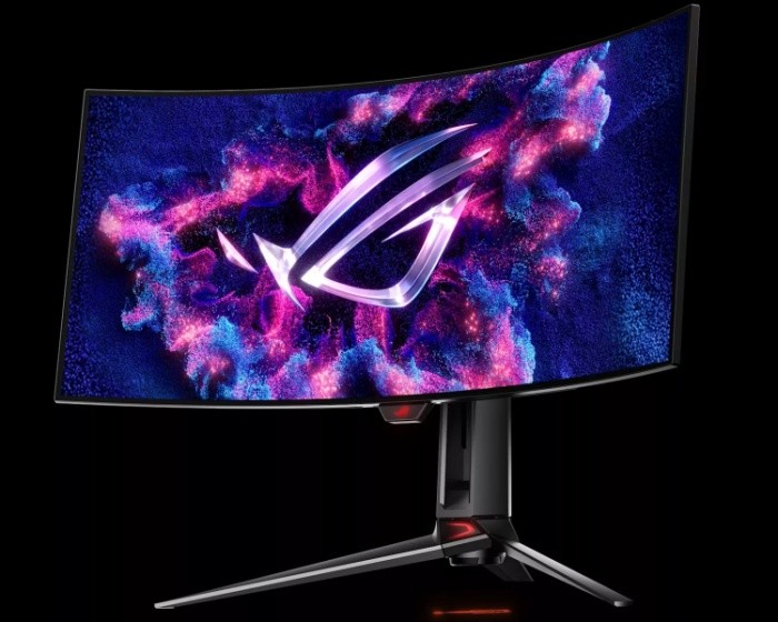 Mặt trước của màn hình chơi game ASUS ROG Swift PG34WCDM siêu rộng