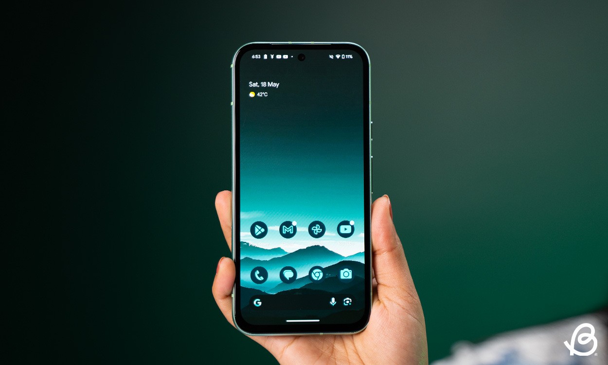 Mặt trước của Pixel 8a