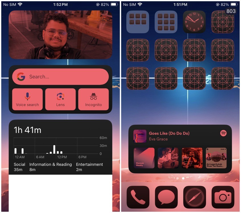Màu sắc nổi bật trên Widget iOS 18