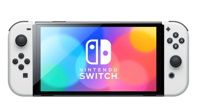 Máy chơi game Nintendo Switch OLED, màn hình OLED 7 inch, bộ nhớ trong 64GB, dock có cổng LAN, trải nghiệm chơi game nâng cao