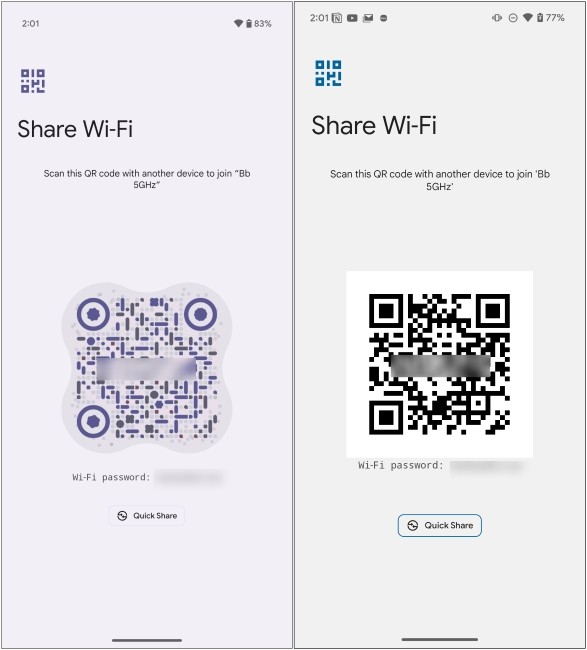 Menu Chia Sẻ Wi-Fi Mới Trên Android 16
