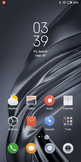 Menu Recents trên MIUI 10