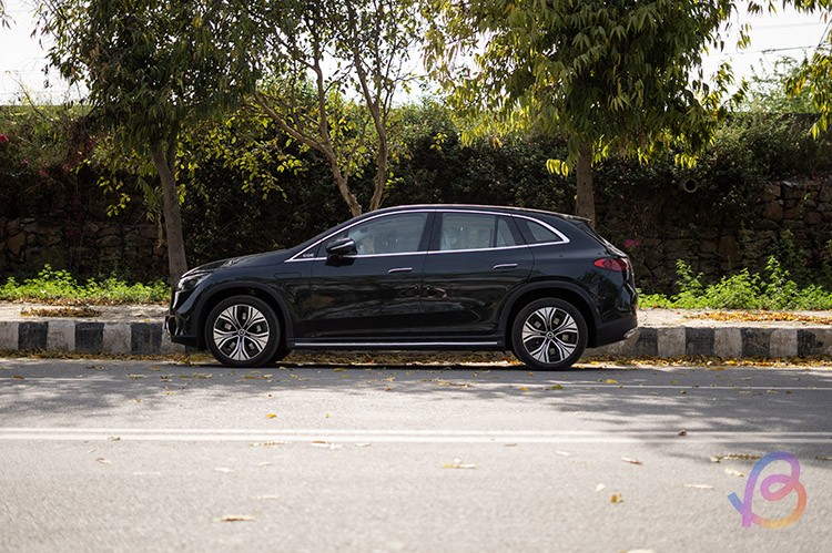 Mercedes EQE side profile image
