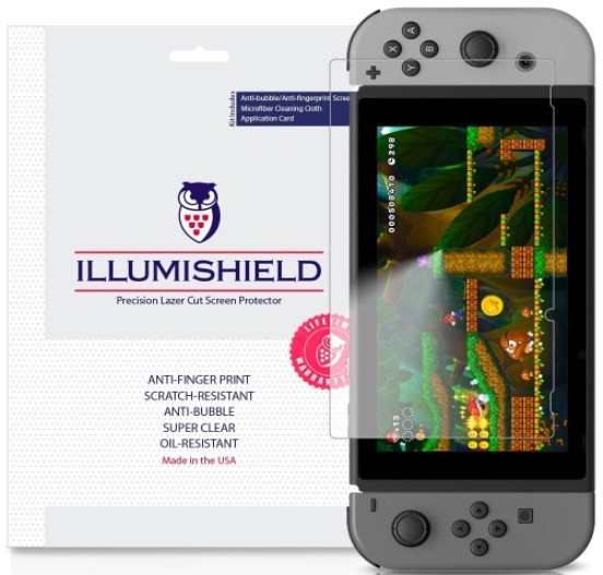 Miếng dán màn hình ILLUMISHIELD cho Nintendo Switch