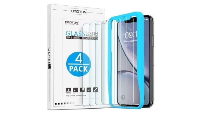 Miếng dán màn hình OMOTON có độ cứng 9H, chống bám vân tay và dễ dàng cài đặt