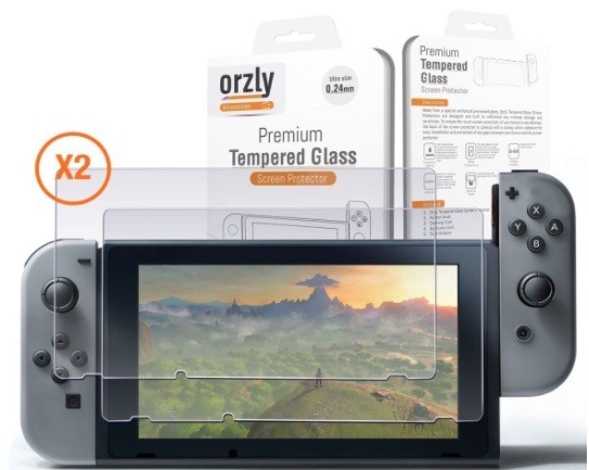 Miếng dán màn hình Orzly cho Nintendo Switch