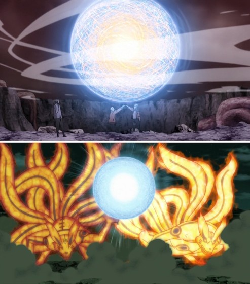 Minato and Naruto &amp; Naruto and Boruto using Parent and Child Rasengan.