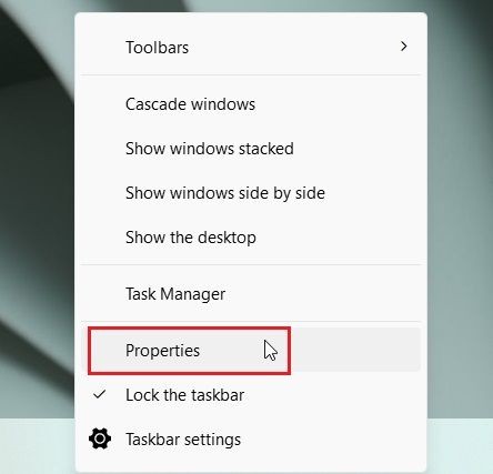 Mở ExplorerPatcher Properties