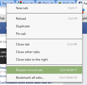 Mở Lại Tab Đã Đóng Trên Chrome, Firefox, Safari, và Edge (Cập Nhật 2025)