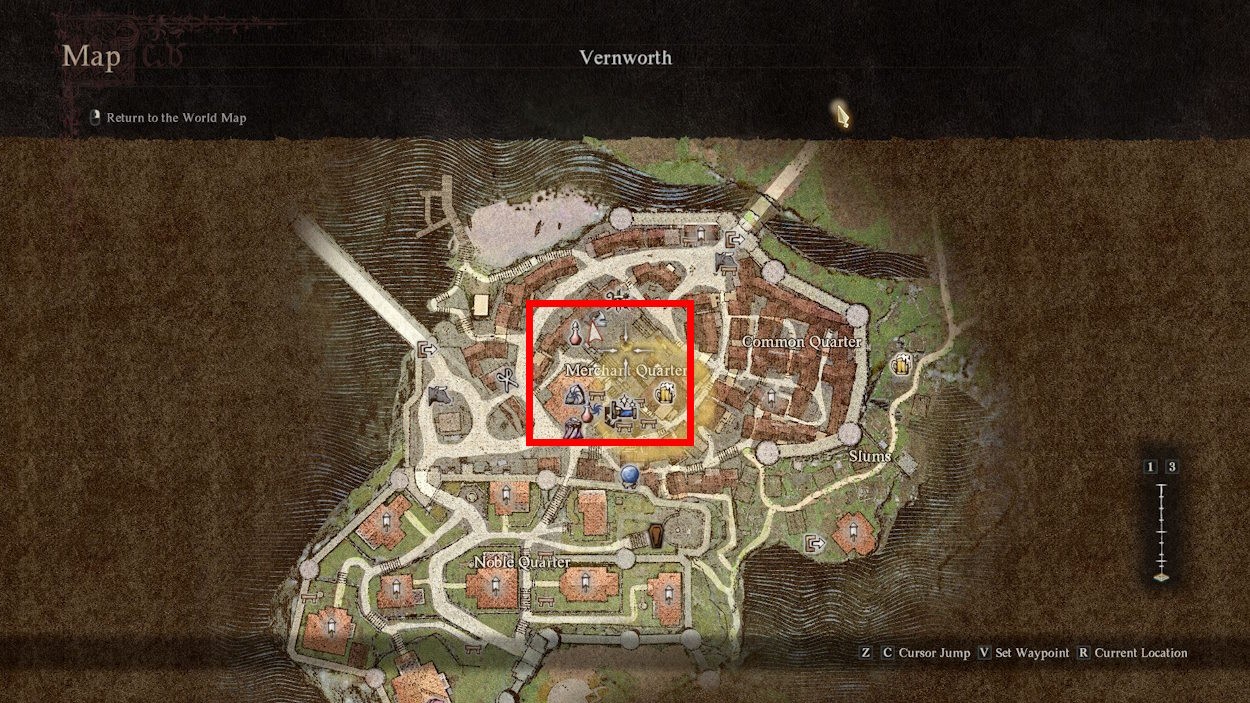 Mod Better UI giúp phân biệt các biểu tượng bản đồ trong Dragon's Dogma 2 một cách dễ dàng hơn nhờ màu sắc khác nhau
