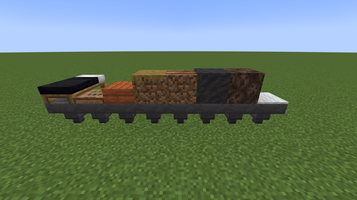 Một số khối không đầy mà Hopper có thể hút các vật phẩm thông qua trong Minecraft