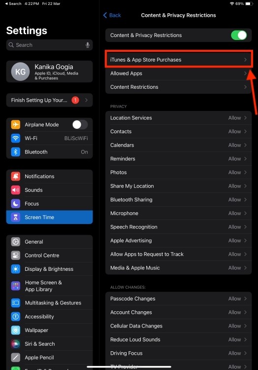 Mua hàng trên iTunes và App Store trên iPadOS