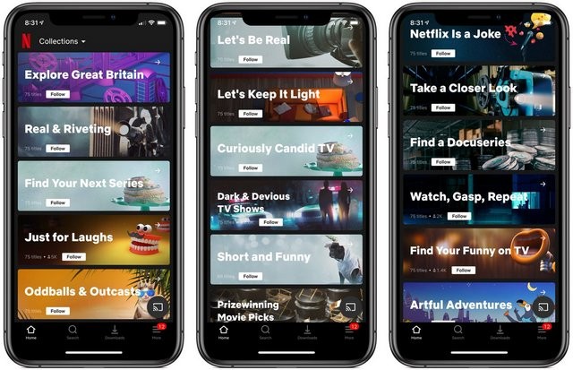 Netflix Thử Nghiệm Phần “Collections” Được Con Người Tạo Ra Thay Vì Thuật Toán