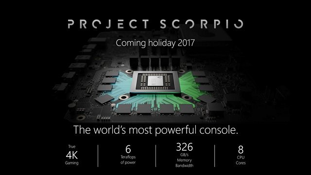 Ngày phát hành Xbox Scorpio