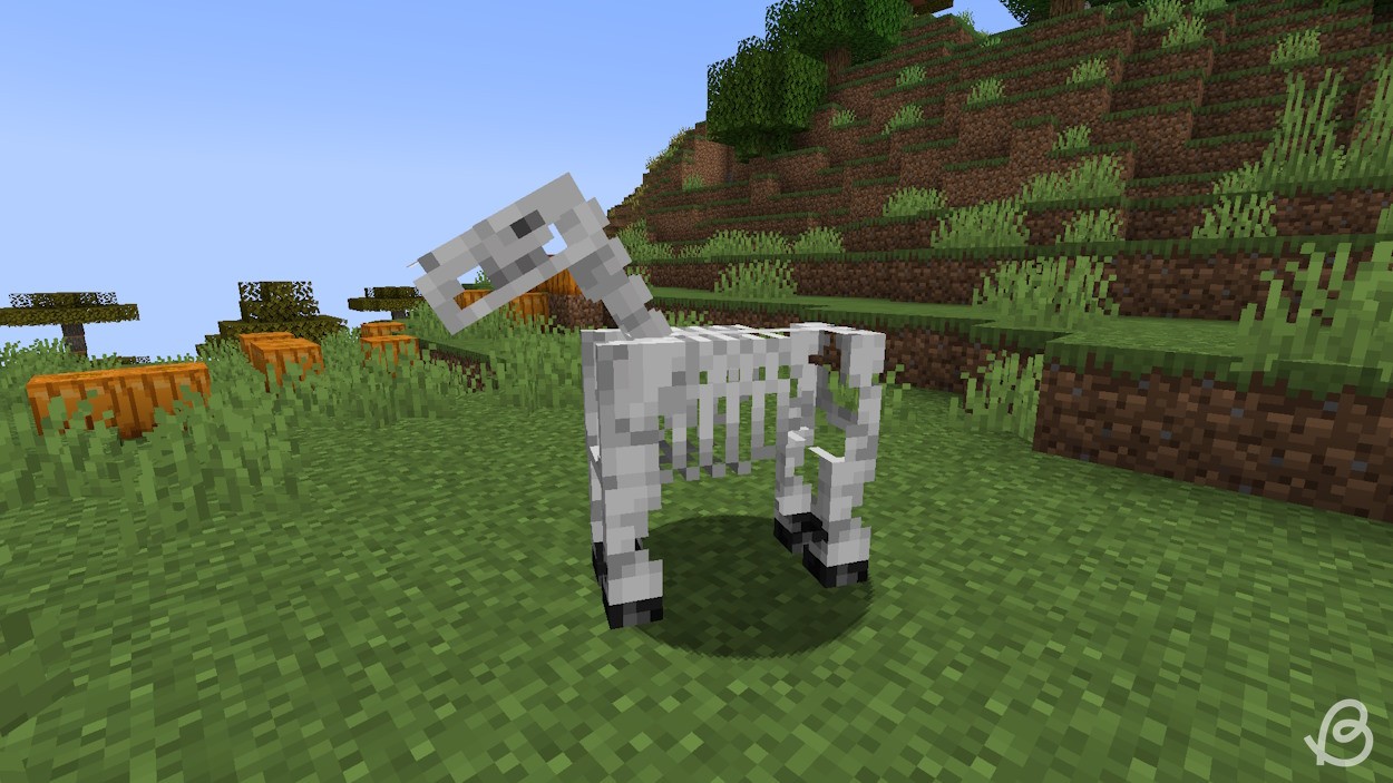 Ngựa skeleton trong Minecraft