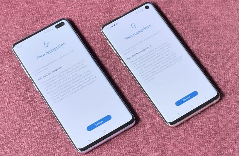 Nhận diện khuôn mặt trên S10