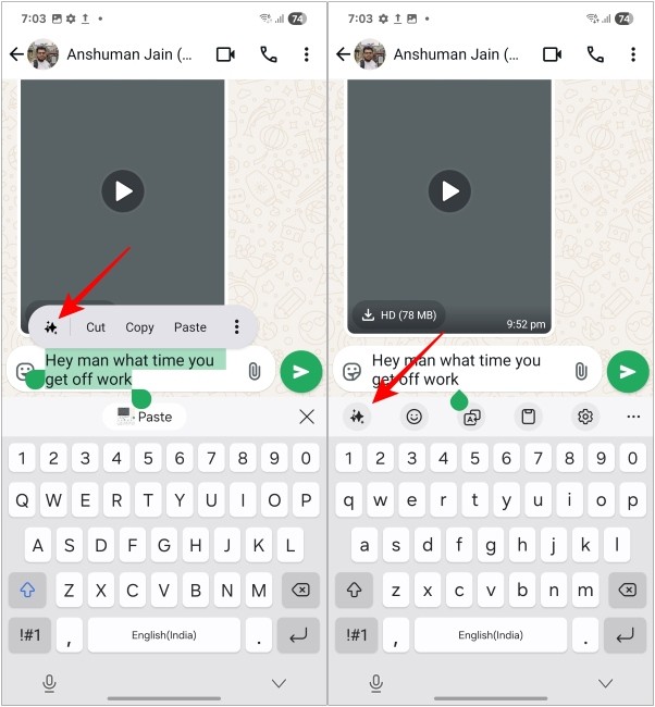 Nhấn vào Trợ lý Soạn thảo trên Galaxy AI