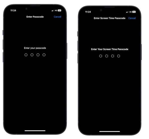 Nhập mật mã iPhone