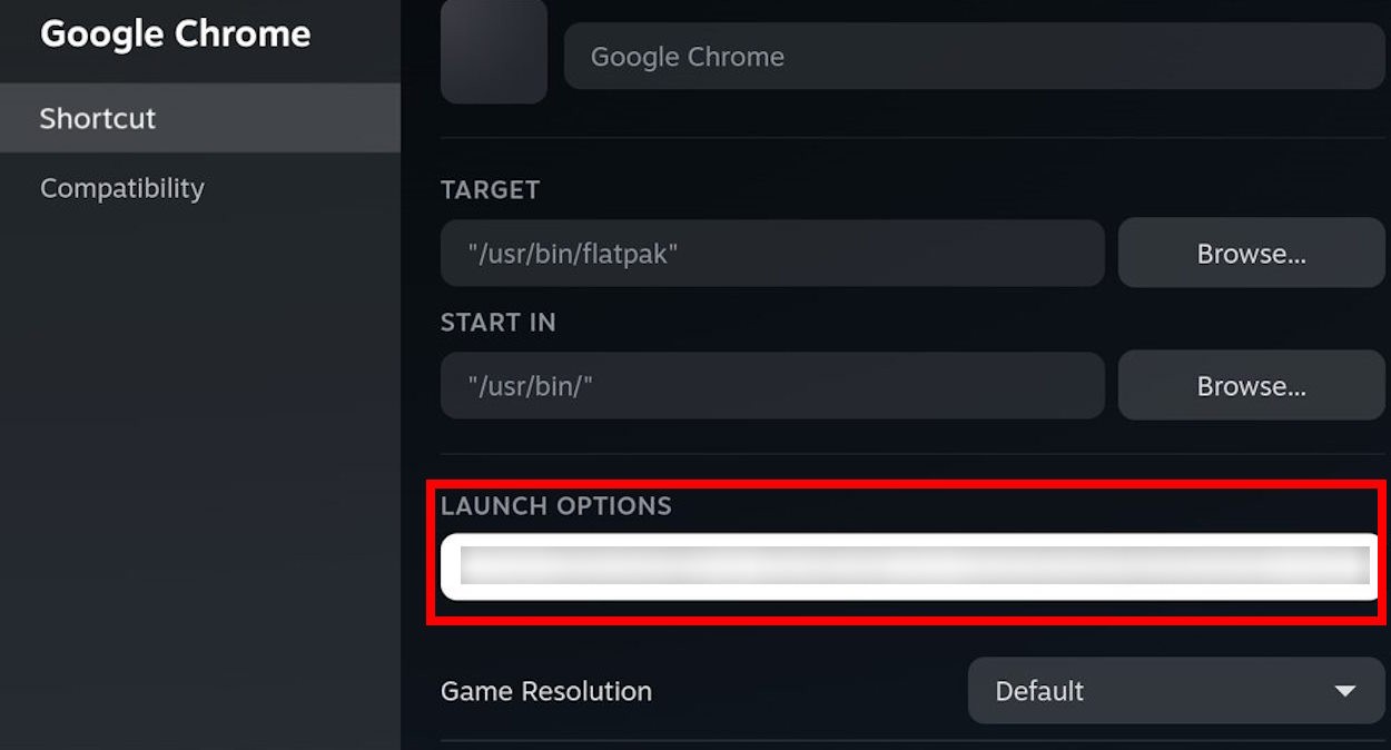 Nhập tùy chọn khởi chạy để chạy Fortnite trên trình duyệt Chrome qua GeForce NOW
