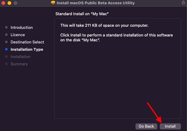 Nhấp vào Install