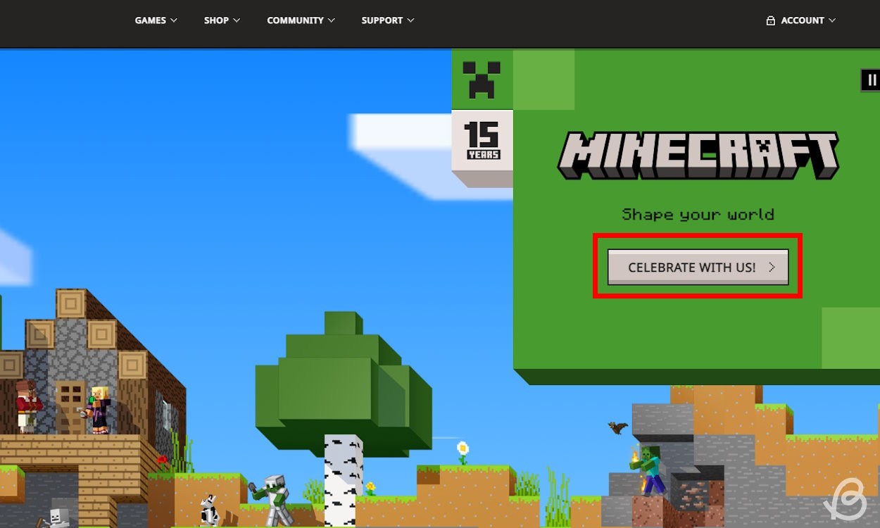 Hướng dẫn nhận áo choàng Creeper miễn phí mừng sinh nhật Minecraft 15 tuổi (2025)