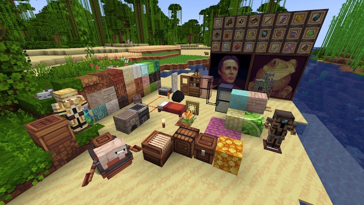 Nhiều khối và vật phẩm khác nhau trong Minecraft với Quadral Texture Pack