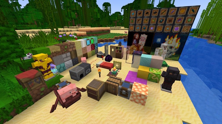 Nhiều khối và vật phẩm khác nhau trong Minecraft với Sapixcraft Texture Pack