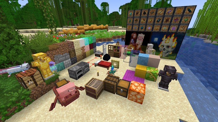Nhiều khối và vật phẩm khác nhau trong Minecraft với Stay True Texture Pack