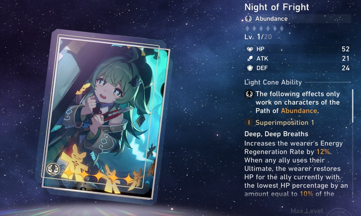 Night of Fright Honkai Star Rail Light Cone