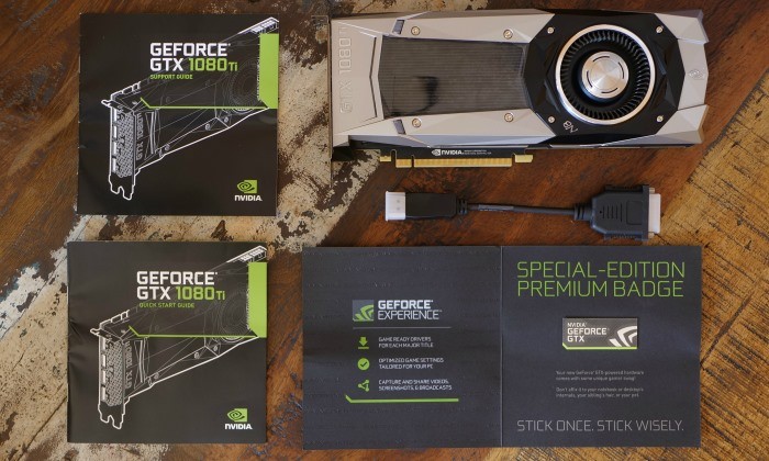 Nội dung hộp sản phẩm Nvidia GeForce GTX 1080 Ti Founders Edition