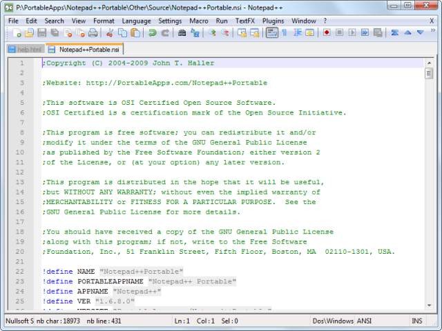 NotepadppPortable