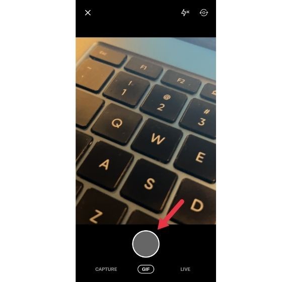 Nút chụp GIF trên ứng dụng Twitter iOS