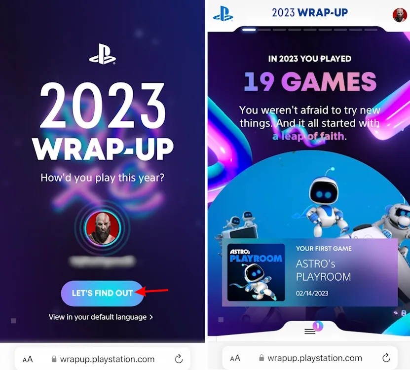 Nút &quot;Khám Phá Ngay&quot; trên trang PlayStation Wrap-Up 2025