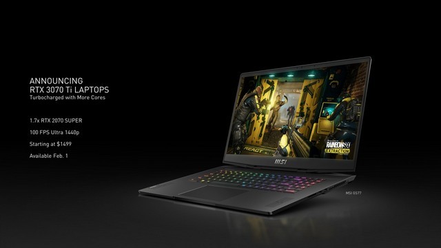Nvidia GeForce RTX 3070 Ti cho Laptop
