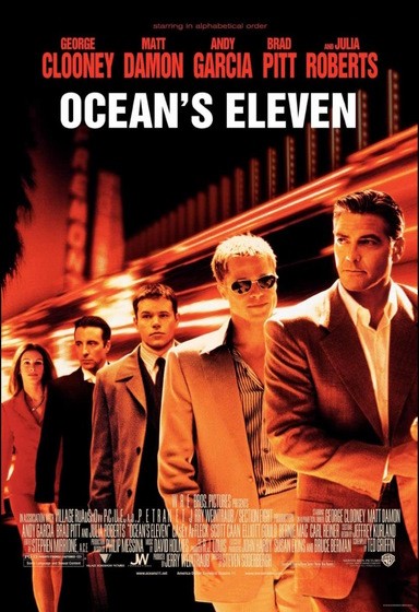 Ocean's Eleven (2001) - Khởi đầu cho loạt phim cướp bóc hài hước và hấp dẫn với dàn diễn viên nổi tiếng.