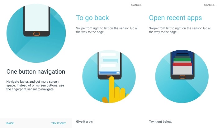 One Button Navigation