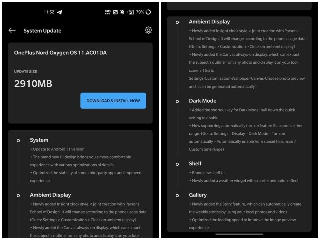OnePlus Nord Chính Thức Nhận Bản Cập Nhật OxygenOS 11 Dựa Trên Android 11