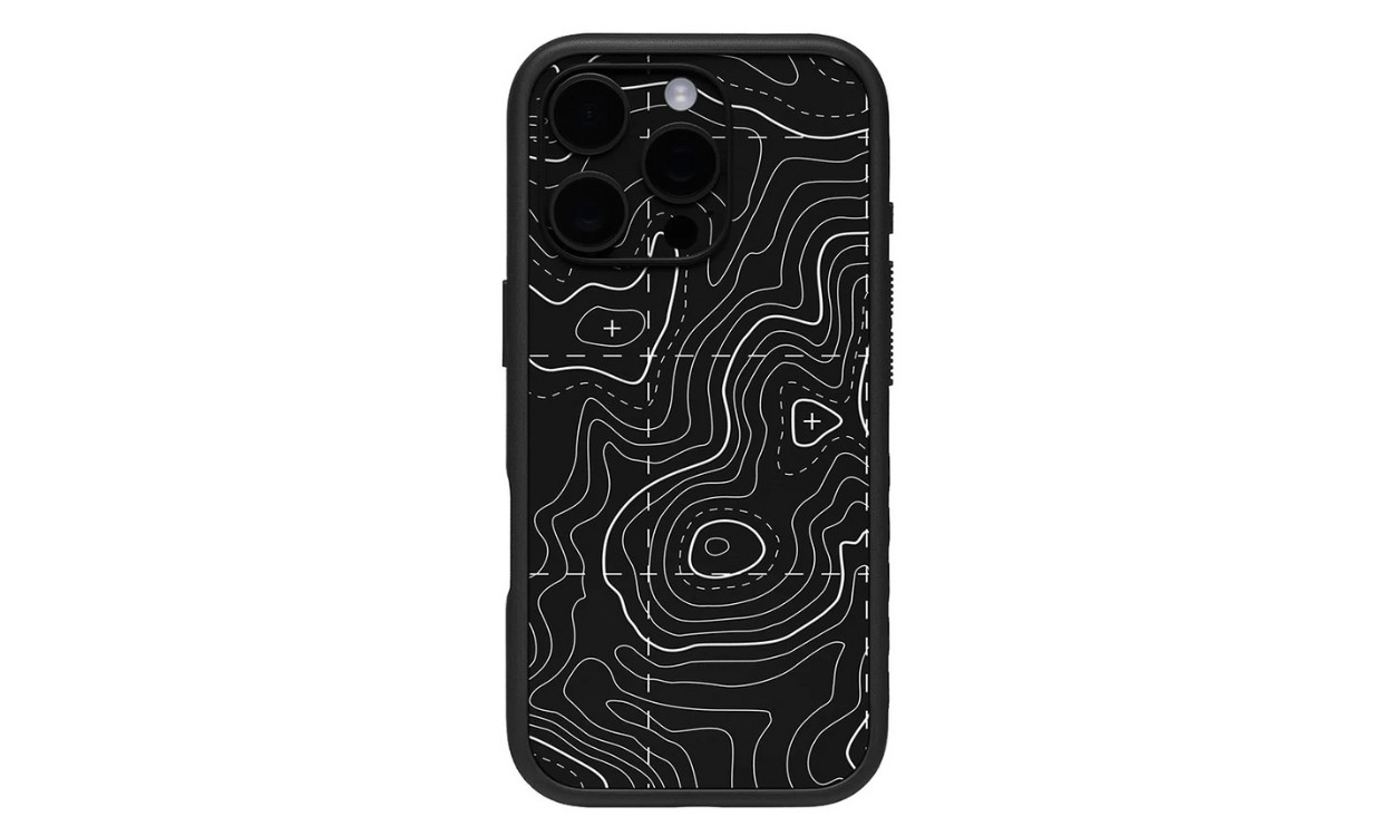 Ốp lưng Dbrand Grip cho iPhone 16 Pro với thiết kế độc đáo.