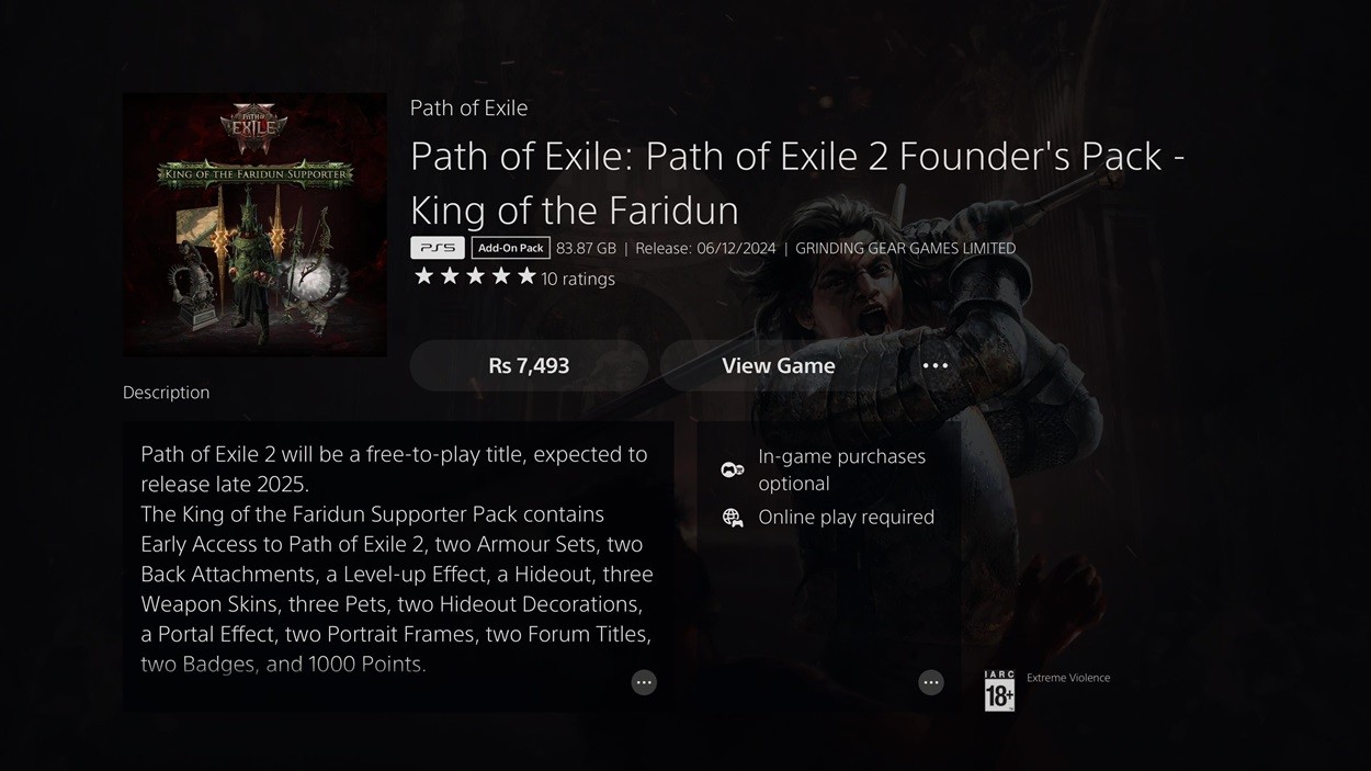 Path of Exile 2 Founder