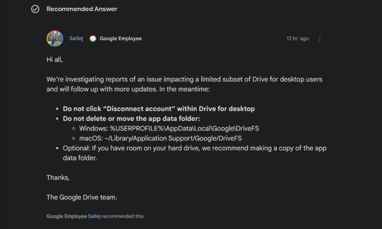 Sự Cố Mất Dữ Liệu Google Drive: Hàng Ngàn Tệp Tin “Bốc Hơi”