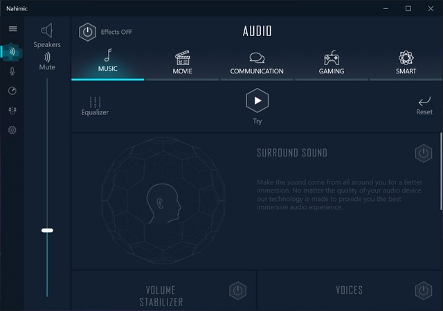 Phần mềm Nahimic Audio giúp cải thiện trải nghiệm âm thanh trên Lenovo Legion 7