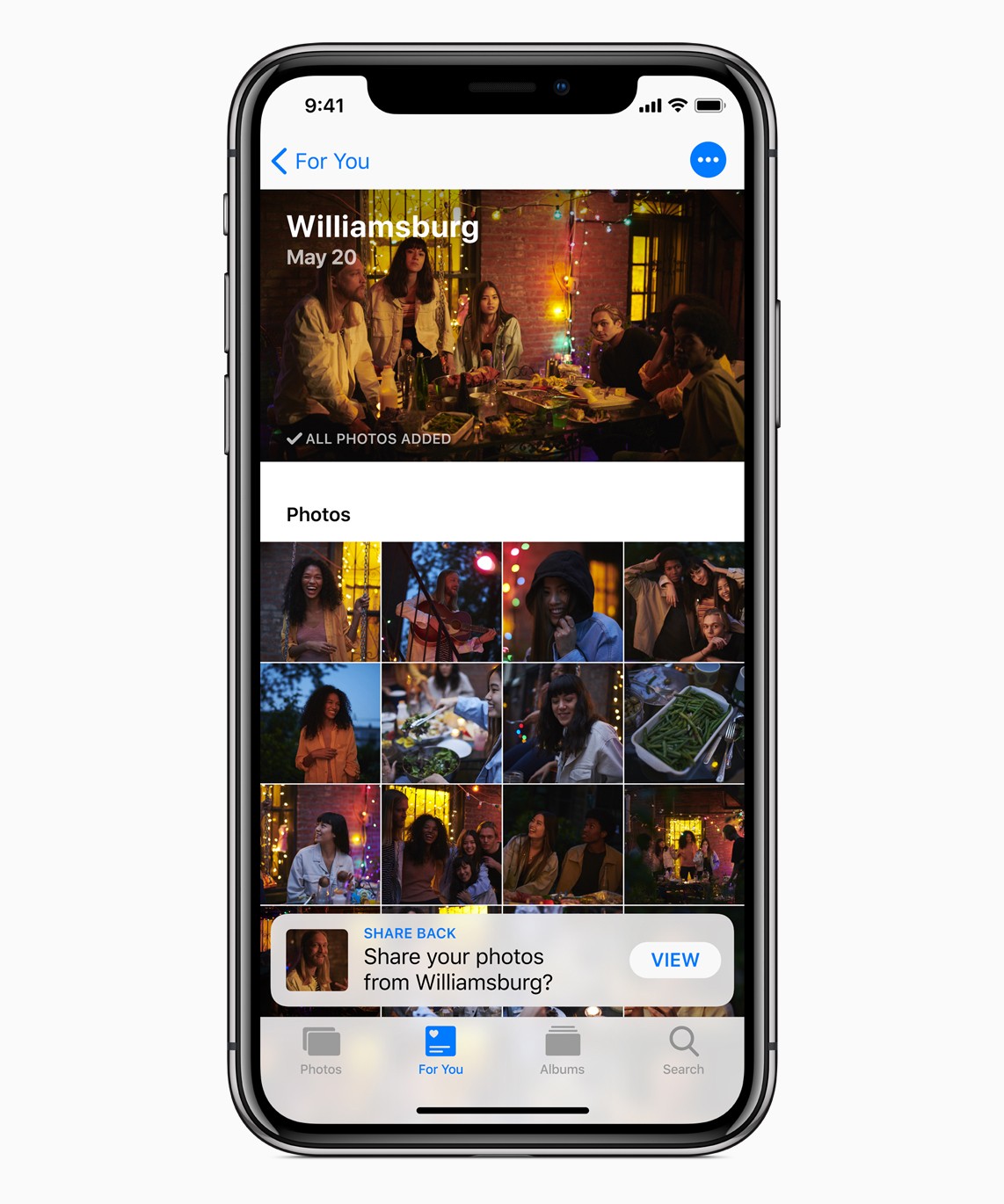 Photos trong iOS 12 với tính năng For You