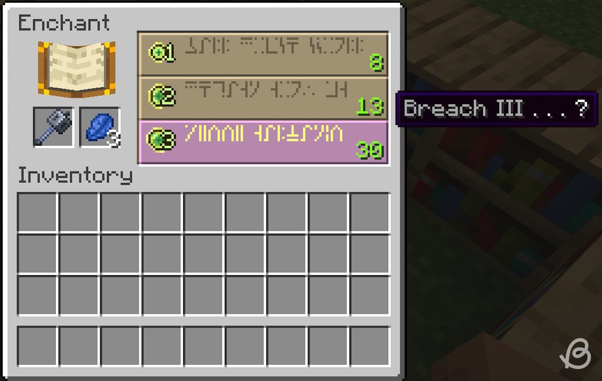 Cách Nhận và Sử Dụng Hiệu Quả Phù Phép Xuyên Giáp (Breach) Cho Chùy (Mace) Trong Minecraft 1.21
