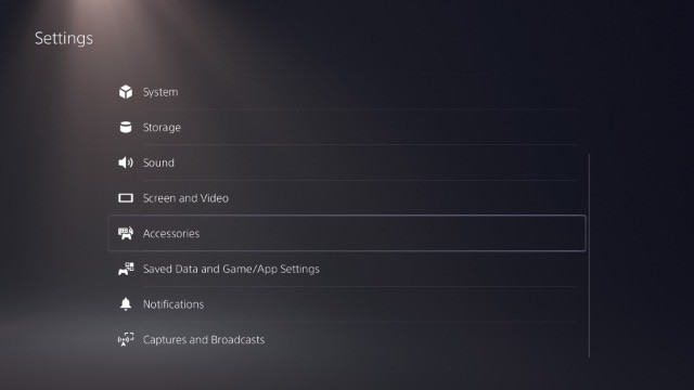ps5 settings accessories