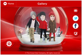 Quả Cầu Tuyết Coca Cola