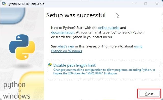 Quá trình cài đặt Python và Pip